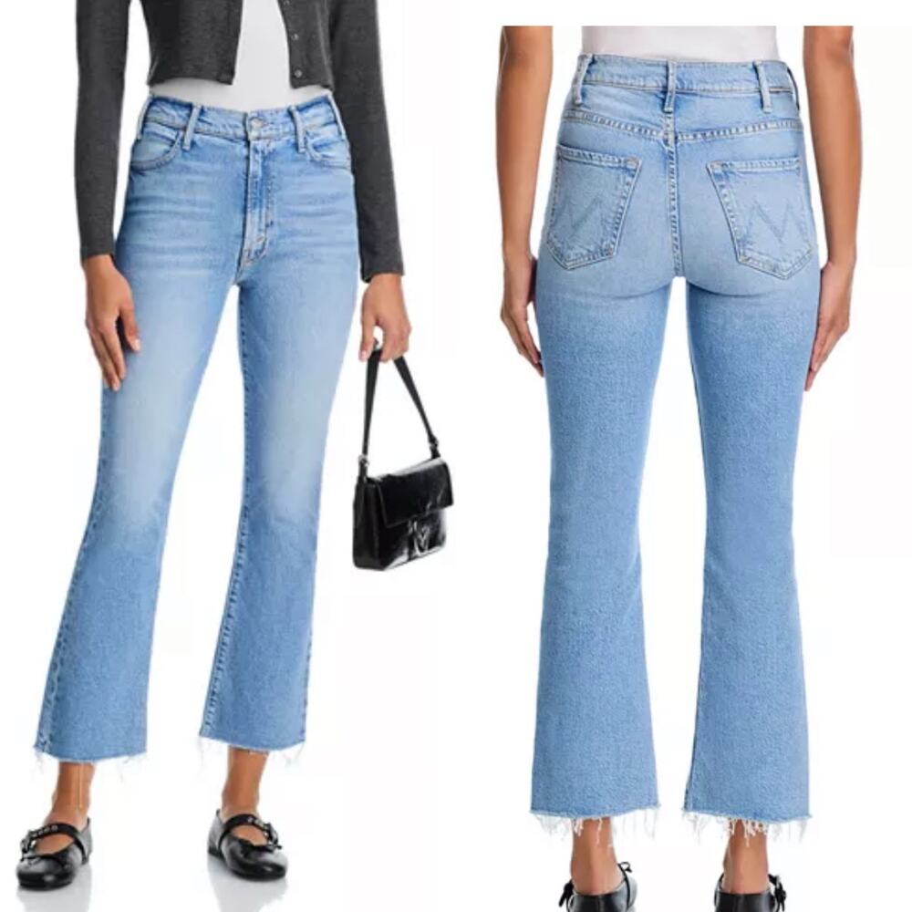 Mother The Hustler Ankle Gray Sow Surreal Denim Jeans High Rise Size 26